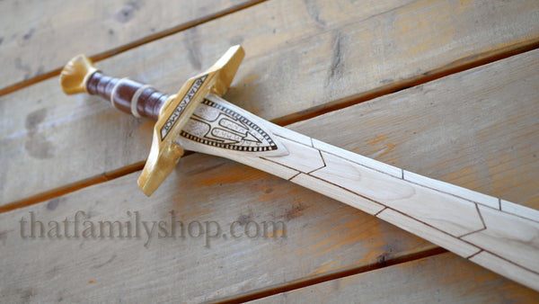 Wooden Replica of Riptide, Sword of Percy Jackson Anaklusmos