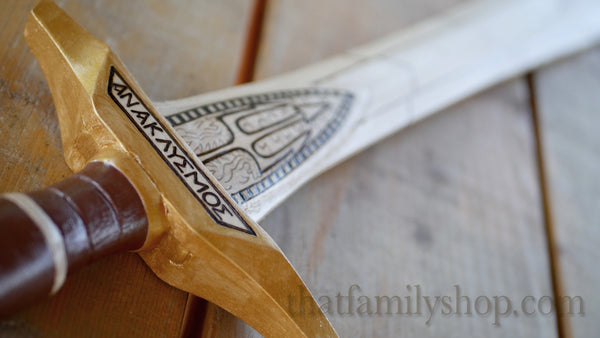 Wooden Replica of Riptide, Sword of Percy Jackson Anaklusmos