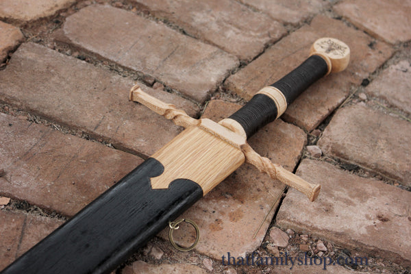 Wooden Geralt of Rivia's Steel Sword from the Witcher, Replica Costume Prop for Cosplay
