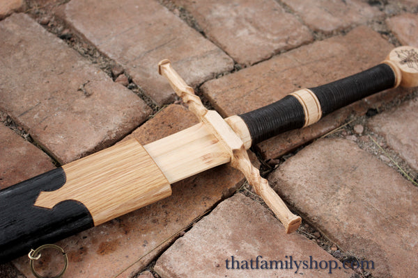 Wooden Geralt of Rivia's Steel Sword from the Witcher, Replica Costume Prop for Cosplay