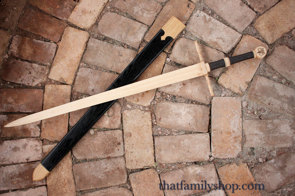 Wooden Geralt of Rivia's Steel Sword from the Witcher, Replica Costume Prop for Cosplay