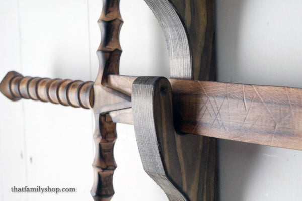 Wall-Mounted Sword Hanger Rack, Display Hangers