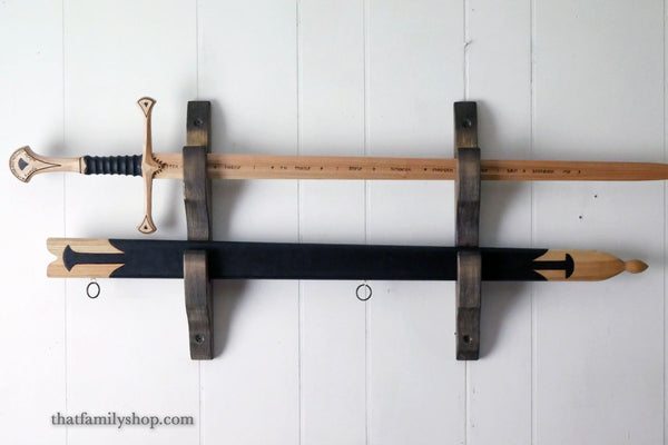 Wall-Mounted Sword Hanger Rack, Display Hangers
