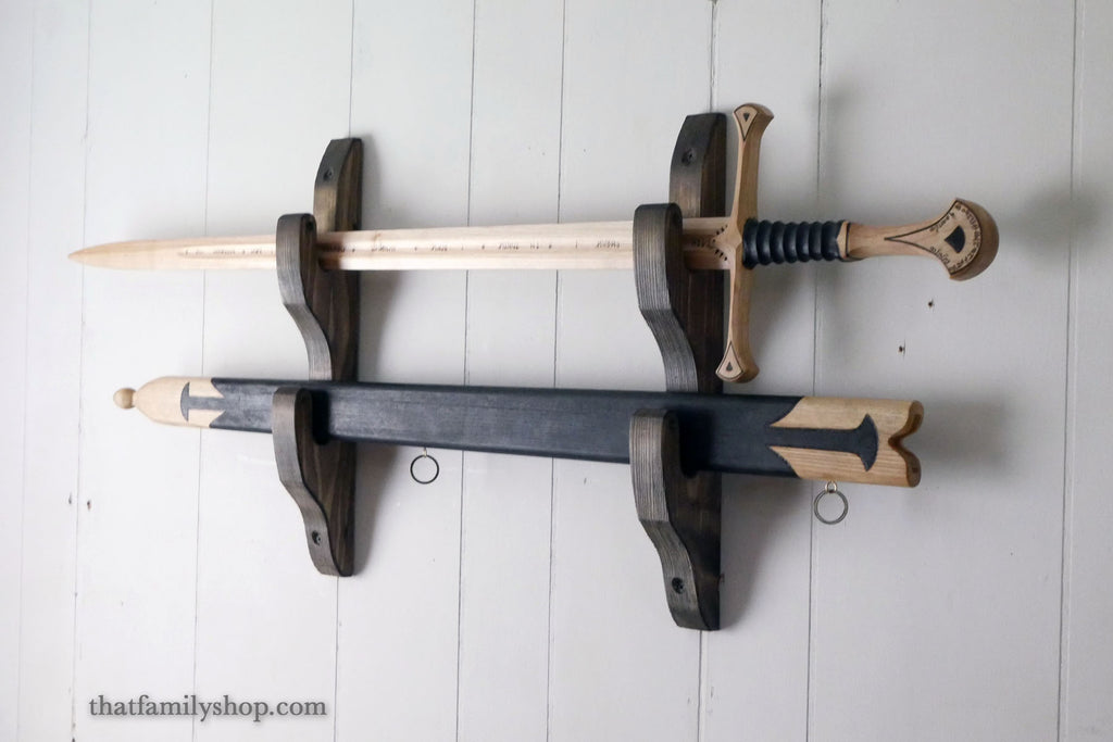 Wall-Mounted Sword Hanger Rack, Display Hangers