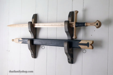 Wall-Mounted Sword Hanger Rack, Display Hangers