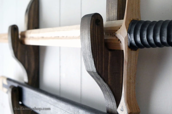 Wall-Mounted Sword Hanger Rack, Display Hangers