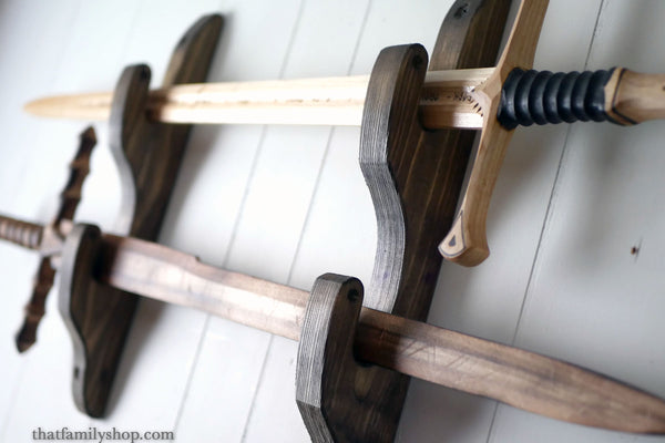Wall-Mounted Sword Hanger Rack, Display Hangers