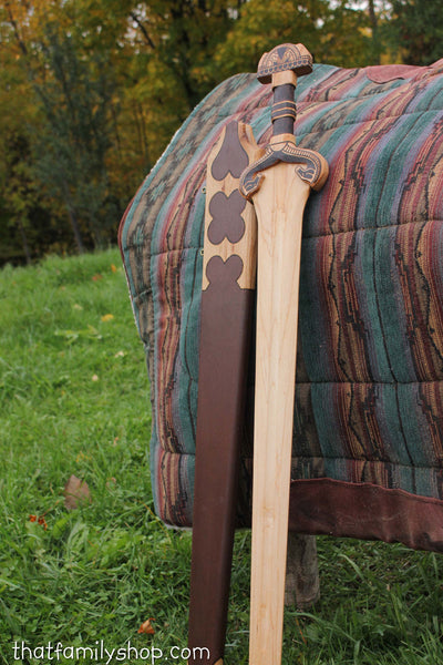 Eowyn's Sword Lord of the Rings Wooden Replica Rohan Weapon Movie/Costume Prop-thatfamilyshop.com