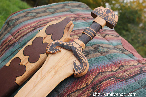 Eowyn's Sword Lord of the Rings Wooden Replica Rohan Weapon Movie/Costume Prop-thatfamilyshop.com