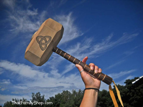 Thor's Hammer Wooden Replica-thatfamilyshop.com