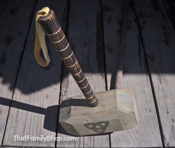 Thor's Hammer Wooden Replica-thatfamilyshop.com