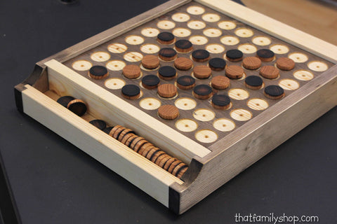 Reversi/Othello Wooden Handcrafted Beautiful Board Game-thatfamilyshop.com