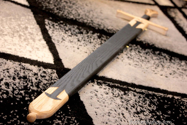 Anduril, Aragorn's Sword LOTR-Inspired Wooden Isildur Replica Blade-thatfamilyshop.com