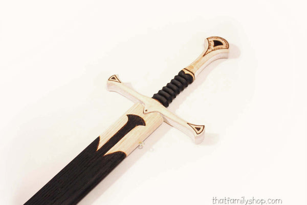 Anduril, Aragorn's Sword LOTR-Inspired Wooden Isildur Replica Blade-thatfamilyshop.com