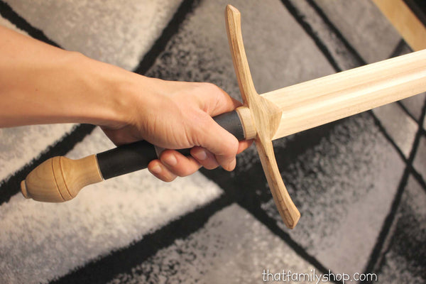 Aragorn's Strider Ranger Sword LOTR-Inspired Wooden Replica from Lord of the Rings-thatfamilyshop.com
