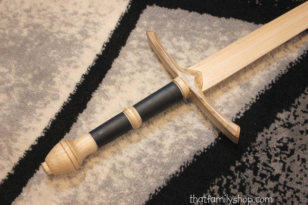 Aragorn's Strider Ranger Sword LOTR-Inspired Wooden Replica from Lord of the Rings-thatfamilyshop.com