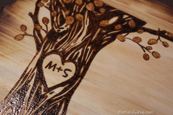 Wedding Guestbook Alternative Rustic Sign Display with Personalized Names Date-thatfamilyshop.com
