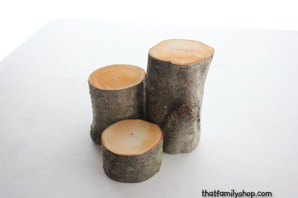 3-Log Centerpiece Stand Display-thatfamilyshop.com