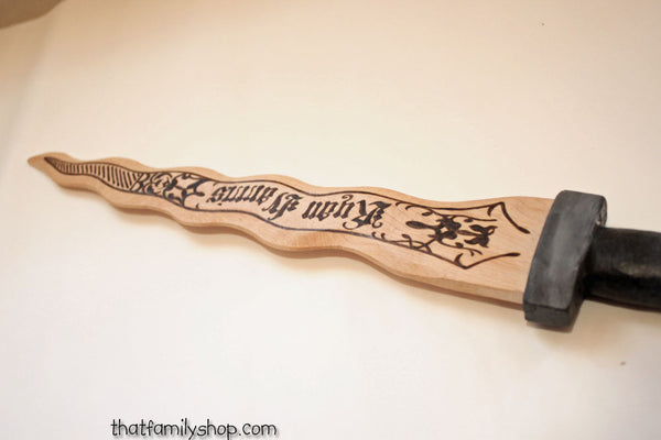 Wooden Emma Swan Dagger, Once Upon Time look alike, Rumpelstiltskin, Costume Accessory-thatfamilyshop.com