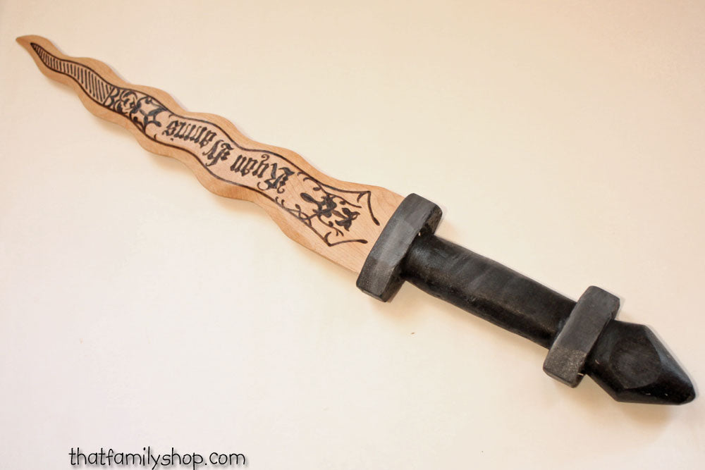 Wooden Emma Swan Dagger, Once Upon Time look alike, Rumpelstiltskin, Costume Accessory-thatfamilyshop.com