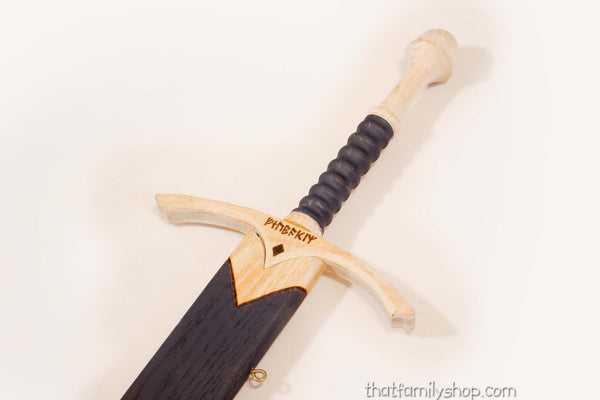 Gandalf's Glamdring Sword Wood Replica LOTR Lord of the Rings Movie Prop-thatfamilyshop.com