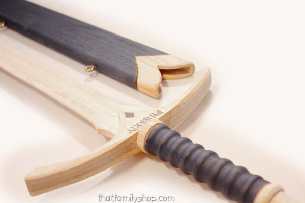 Gandalf's Glamdring Sword Wood Replica LOTR Lord of the Rings Movie Prop-thatfamilyshop.com