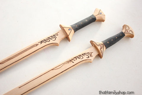 Icingdeath & Twinkle - Wooden Cosplay Drizzt Do'Urden's Scimitar from Dungeons and Dragons D&D-thatfamilyshop.com