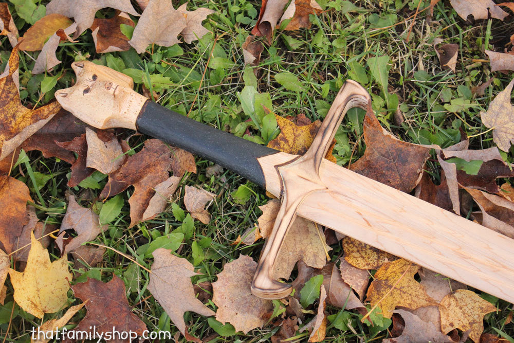 Longclaw-Inspired Sword of Jon Snow Game of Thrones GOT Wood Replica-thatfamilyshop.com