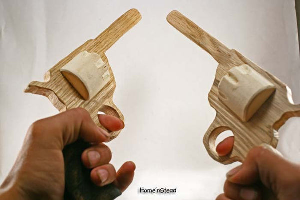 Boys Toy Gun Wooden Pistol/Colt Replica Cowboy Prop-thatfamilyshop.com