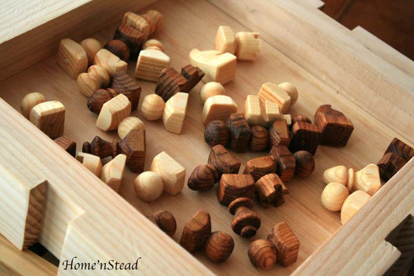 Chess Set Hand Turned Wooden Pieces Rustic Burned Board King Queen-thatfamilyshop.com