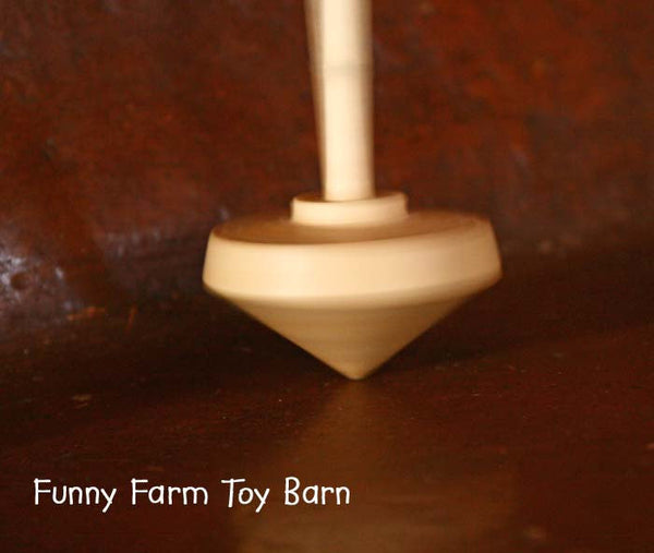 Kids Top Spinner Launcher Wooden Toy Spinning Tops Fun Game-thatfamilyshop.com