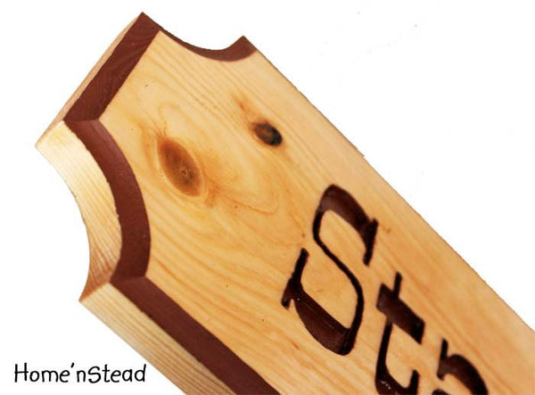 Customizable Engraved Wood Stall Sign Name Plaques Pet Animal Signs Wood Dog House Plaque-thatfamilyshop.com