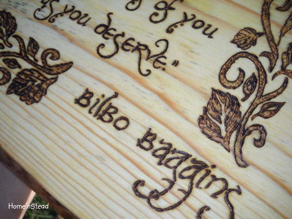 Bilbo Baggins Quote, Hobbit Wall Hanging, Fan Gift Lord of the Rings Sign Plaque LOTR-thatfamilyshop.com