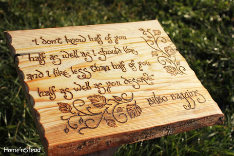 Bilbo Baggins Quote, Hobbit Wall Hanging, Fan Gift Lord of the Rings Sign Plaque LOTR-thatfamilyshop.com