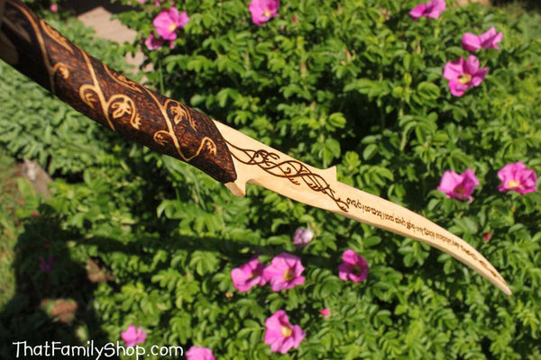 Girls Wooden Sword Arwen's Lord of the Rings Hadhafang Replica Costume Prop-thatfamilyshop.com