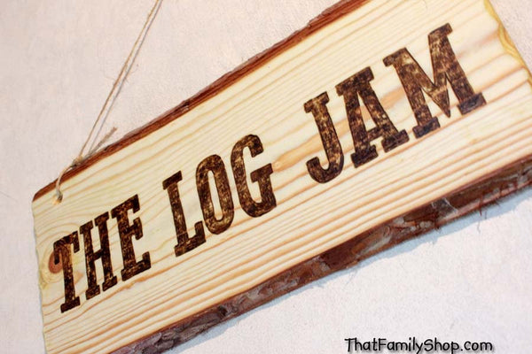 Rustic Sign Wood Burned Custom Plaque Names Cabin Personalized-thatfamilyshop.com