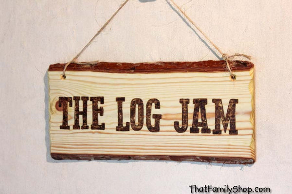 Rustic Sign Wood Burned Custom Plaque Names Cabin Personalized-thatfamilyshop.com
