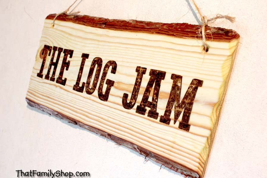 Rustic Sign Wood Burned Custom Plaque Names Cabin Personalized-thatfamilyshop.com