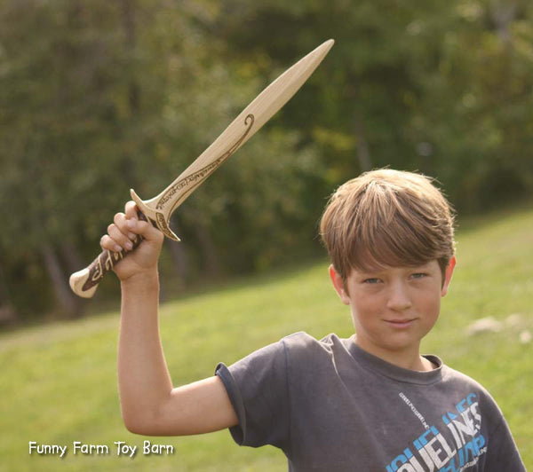 Frodo's Sting Wooden Toy Sword Lord of the Rings Toy Movie Replica Costume Prop-thatfamilyshop.com