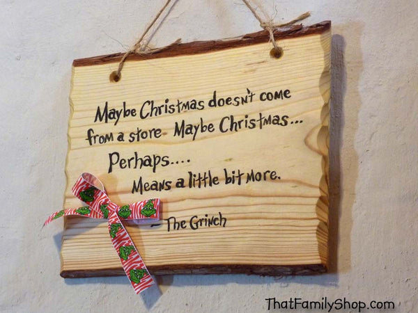 Grinch Quote Suess Plaque Sign Decoration Country Gift Christmas Holiday Decor-thatfamilyshop.com