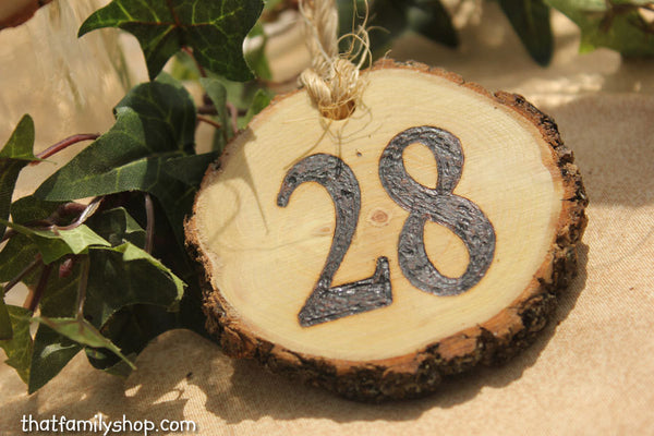 Table Number Tokens, Mason Jar Rustic Wedding Table Seating Display-thatfamilyshop.com