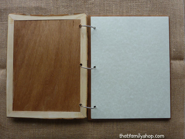 Rustic Wedding Guest Book Customized Parchment Bark Large Names Dates-thatfamilyshop.com