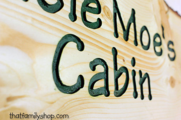 Engraved Rustic Sign, Custom Wood Wall-Hanging with Names, Personalized Cabin Decor, Anniversary-thatfamilyshop.com