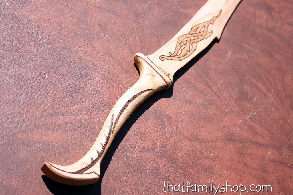 Mirkwood Infantry Sword, Wood Replica from LOTR Hobbit-thatfamilyshop.com