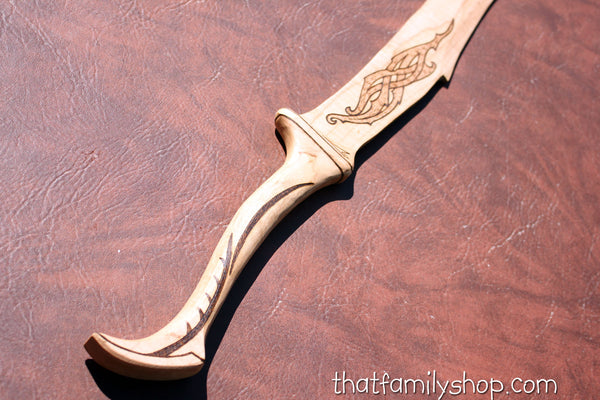 Mirkwood Infantry Sword, Wood Replica from LOTR Hobbit-thatfamilyshop.com