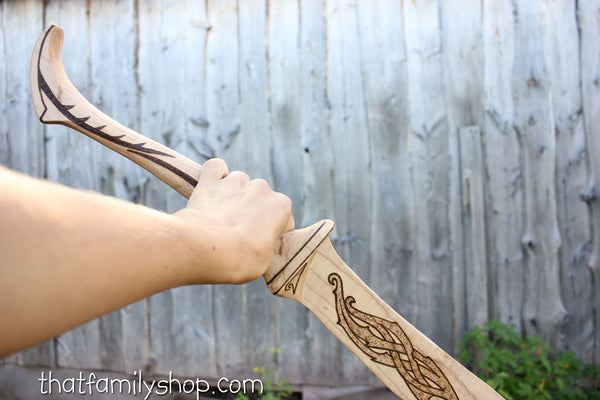 Mirkwood Infantry Sword, Wood Replica from LOTR Hobbit-thatfamilyshop.com
