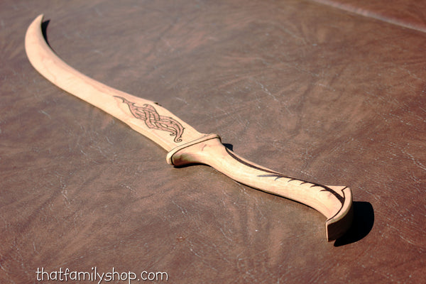 Mirkwood Infantry Sword, Wood Replica from LOTR Hobbit-thatfamilyshop.com