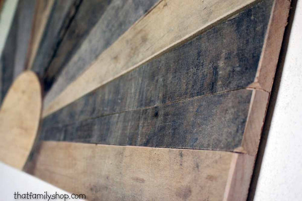 Pallet Wood Sunset Wall Art Barnwood Sign-thatfamilyshop.com