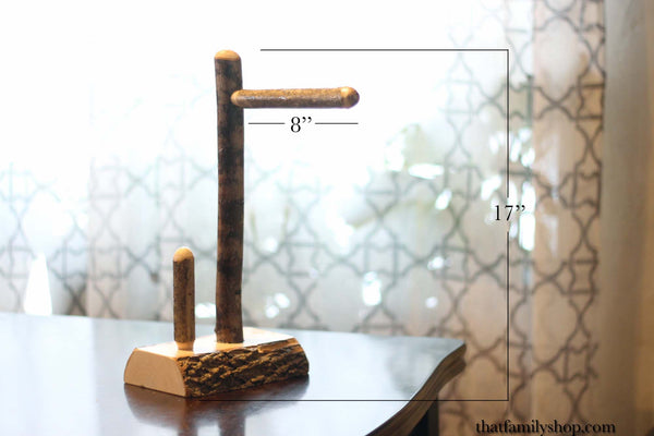 The "Poopy Perch" Paper Towel Holder and Pet Bird Trainer