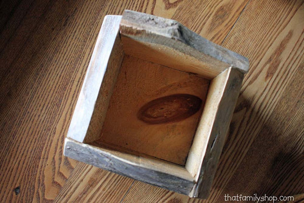 Personalized Rustic Box Table Decor Display Barnwood Woodsy Wedding-thatfamilyshop.com